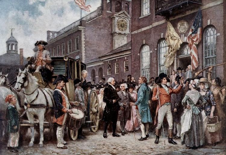 Washington s Inaugration at Philadelphia, unknow artist